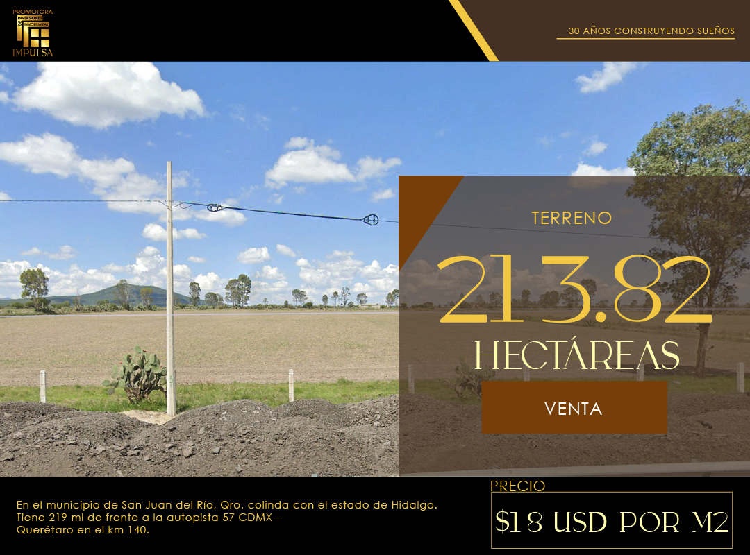 TERRENO 213.82 HECTAREAS